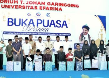 Hadiri Bukber Unefa, Rumah Sakit Efarina Etaham & Efarina TV, Bupati Simalungun Sampaikan Apresiasi Kepada Unefa Raih Predikat Unggul.