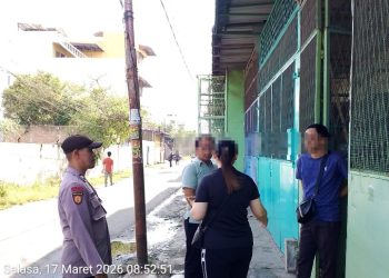 Polsek Sianțar Utara Tinjut Laporan Call Center 110, Cek Dugaan Percobaan Pencurian.