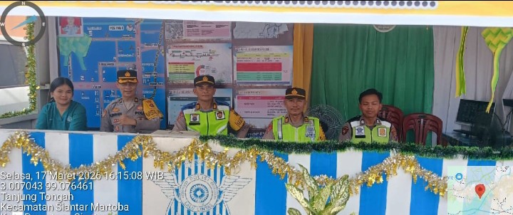 Pastikan Kesiapan Personil, Pamatwil Polres Pematangsiantar Cek di Pos Pam 1 Sigagak.