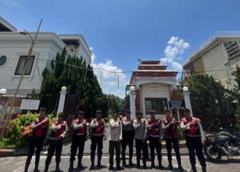 Sat Samapta Polres Pematangsiantar Turunkan 2 Tim Pengurai Kecamatan Ops Ketupat Toba 2026.