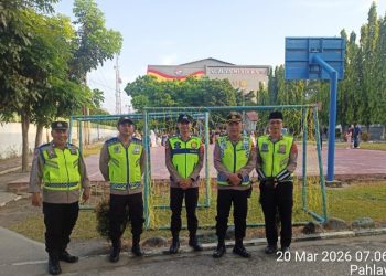 Polres Pematangsiantar Laksanakan Pengamanan Sholat Idul Fitri 1447 H Muhammadiyah.