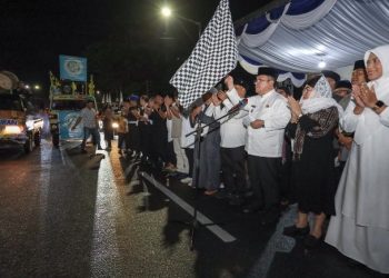 Wali Kota Pematangsiantar Wesly Silalahi, SH, MKn & Unsur Forkopimda Melepas Pawai Takbir Keliling Menyambut Hari Raya Idul Fitri 1447 H/2026 M.