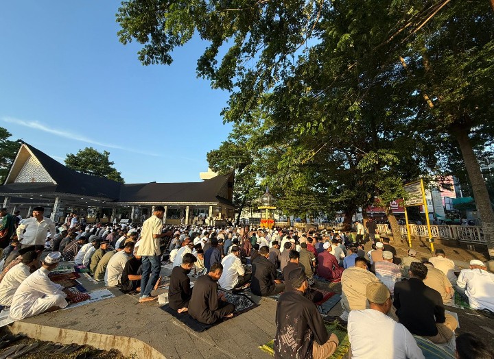Sholat Idul Fitri 1447 H Berjalan Dengan Baik, Polres Pematangsiantar Laksanakan Pengamanan.