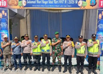 Pamatwil Polres Pematangsiantar Cek Pos Pam 1 Sigagak.