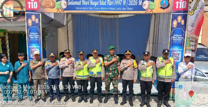 Pamatwil Polres Pematangsiantar Cek Pos Pam 1 Sigagak.