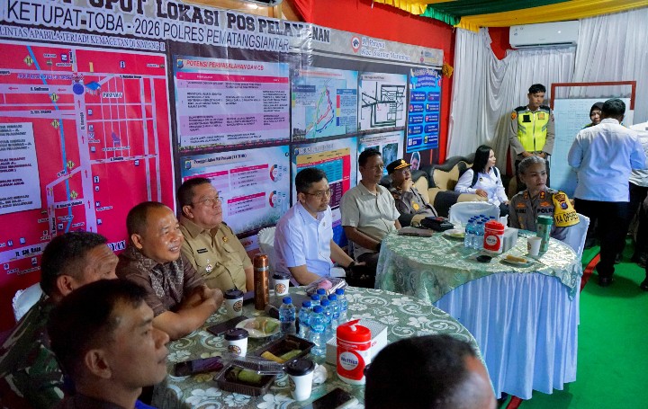 Wali Kota Pematangsiantar Wesly Silalahi, SH, MKn Ikuti Kegiatan Video Conference (vidcon) Dalam Rangka Analisis Evaluasi (Anev) Perkembangan Sitkamtibmas Terkini & Monitoring Pelayanan Perayaan Idul Fitri 1447 H Serentak Pada Seluruh Obyek Wisata Seluruh Indonesia.
