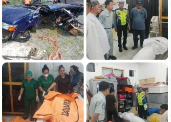 Unit Gakkum Sat Lantas Polres Simalungun Tangani Cepat Laka Lantas Maut Di Tanjakan Dolok Panribuan, Tiga Meninggal Dunia — Dua Pelajar Remaja Jadi Korban Arus Balik Lebaran.