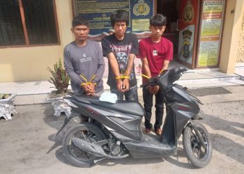 Kerja Keras Polsek Bangun Berbuah Hasil, Tiga Pelaku Curanmor Dibekuk Dalam Waktu Singkat.