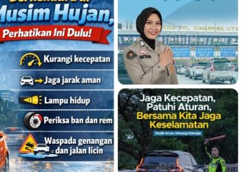 Musim Hujan dan Arus Mudik, Polres Simalungun Imbau Pengendara Tingkatkan Kewaspadaan Demi Keselamatan.