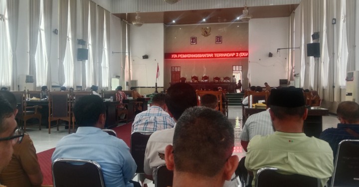 Suasana Sidang Rapat Paripurna II DPRD Kota Pematangsiantar.