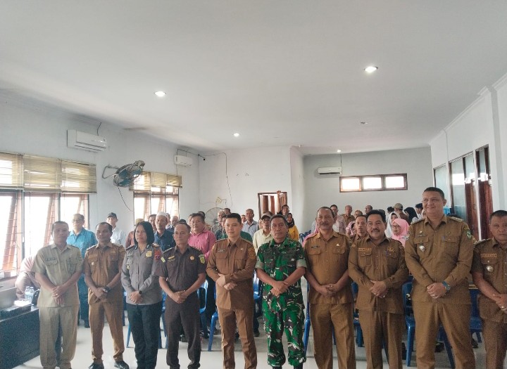 Kapolsek Sianțar Utara Hadiri Forkopimda Menyapa di Kantor Kecamatan Sianțar Utara.