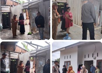 Puting Beliung Terjang Karang Anyar, Polsek Bangun Bergerak Cepat Bantu Evakuasi & Pendataan Korban.