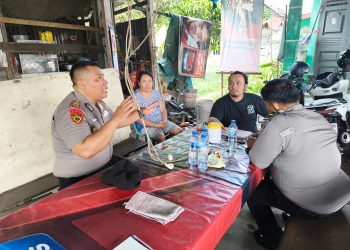 Kapolsek Siantar Marihat Sambangi Lokasi Parkir di Jalan Saribudolok & Patroli SPBU.