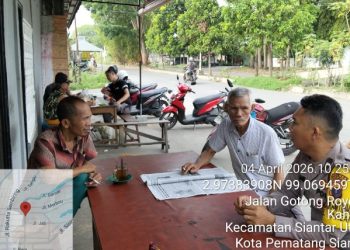 Bhabinkamtibmas Polsek Siantar Utara Sambangi Warganya.