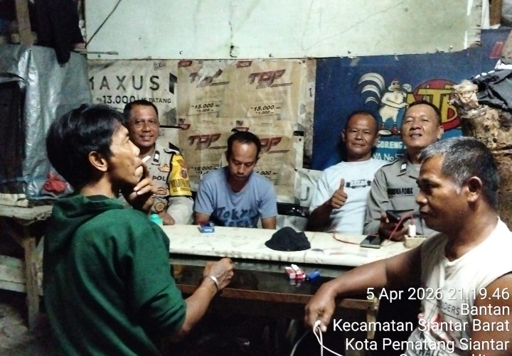 Polsek Siantar Barat Sambang Kamtibmas Waspada Kebakaran.