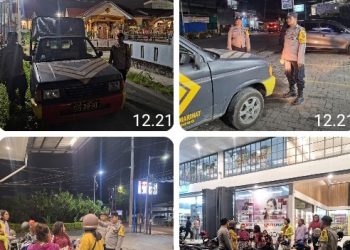 Cegah Guantibmas, Polsek Siantar Marihat Laksanakan Patroli Diwilkumnya.