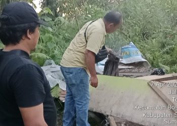 Gerak Cepat Polsek Bosar Maligas : Gubuk Lapak Narkoba Di Perladangan Nagori Boluk Diratakan & Dibakar Habis.