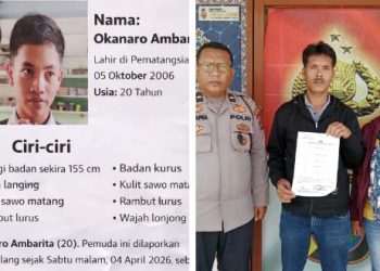 Polsek Gunung Malela Sebarkan Informasi Orang Hilang — Okanaro Ambarita Pergi Malam Minggu Bawa Motor Tak Kunjung Pulang, Segera Lapor Jika Mengetahui Keberadaannya.