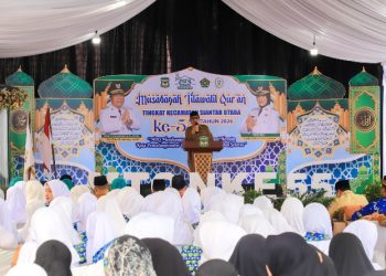 Wali Kota Pematangsiantar Wesly Silalahi, SH, MKn Diwakili Asisten Perekonomian dan Pembangunan Zainal Siahaan, SE, MM, Buka Pelaksanaan MTQN Ke - 55 Tingkat Kecamatan Siantar Utara.