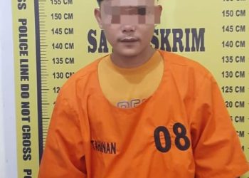 Sat Reskrim Polres Pematangsiantar Amankan Terduga Pelaku KDRT.