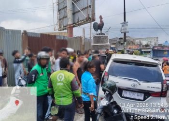 Polsek Siantar Timur Cek TKP Laporan Keributan di Jalan Ahmad Yani.