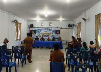 Polsek Siantar Marihat Hadiri Pertemuan Lokakarya Mini Lintas Sektoral UPTD Puskesmas Parsoburan Tahun 2026.