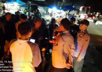 Polsek Siantar Utara Respon Cepat Cek TKP & Mediasi Keributan di Jalan SM Raja.