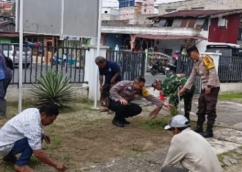 Polsek Siantar Selatan Hadiri Kegiatan GATI Kelurahan Simalungun & Kebersihan.
