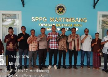 Polsek Siantar Selatan Hadiri Pembukaan SPPG Martimbang.