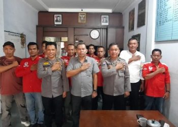 Sat Binmas Polres Pematangsiantar Sambang di Kantor DFC FTA SBSI & Komunitas Grab.