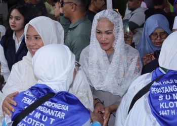 Kapolres Pematangsiantar Hadiri Pemberangkatan Jemaah Calon Haji & Hajjah 1447 H/2026 M.