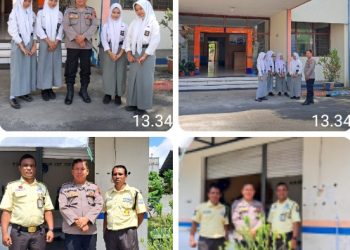 Sat Binmas Polres Pematangsiantar Sambang Kamtibmas & Silahturahmi Kepada Pelajar dan Satpam.
