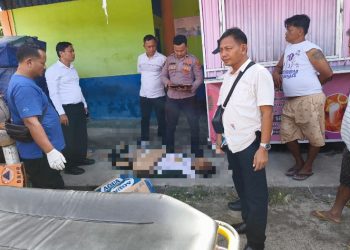 Polres Pematangsiantar Cek TKP Temuan Mayat di Simpang Sidamanik.