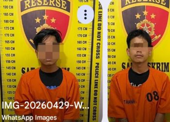 Sat Reskrim Polres Pematangsiantar Amankan Dua Terduga Pelaku Curat.