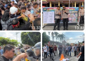 Polres Pematangsiantar Gelar Simulasi Sispam Mako Kesiapsiagaan Personil Hadapi Unras.