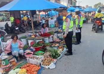 Sat Lantas Polres Pematangsiantar Laksanakan Dikmas Lantas Penling Penluh di Jalan Patuan Nagari.