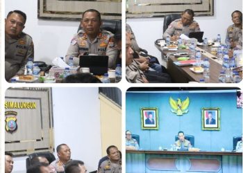 Jelang May Day, Kapolres Simalungun Terima Arahan Langsung Kapolri Via Zoom Meeting — Seluruh Pejabat Utama Dikumpulkan, Kesiapan Pengamanan Dievaluasi Menyeluruh.