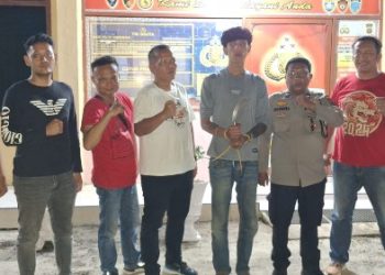 Buron Dua Bulan, Pelaku Penganiayaan Bersenjata Arit Akhirnya Dibekuk Tim Reskrim Polsek Gunung Malela.