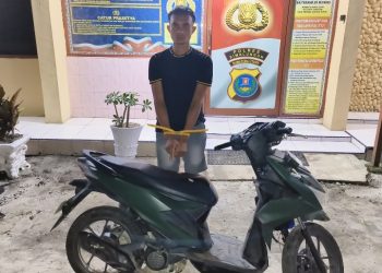 Gerak Cepat Polsek Gunung Malela : Hanya 5 Hari, Pencuri Motor Tetangga Sendiri Diringkus Tengah Malam.