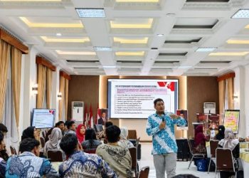 Gading Simangunsong, Instruktur Antikorupsi Nasional Narasumber Sesi Pemuda Jaga Desa.