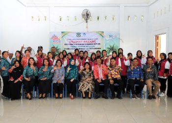 Ketua TP PKK Yang Juga Pembina Posyandu Kota Pematangsiantar Ny Liswati Wesly Silalahi Hadiri Penutupan Kegiatan Pembinaan Kader Posyandu Kelurahan Nagapita Kecamatan Siantar Martoba.