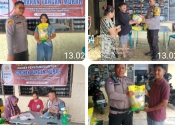 Polsek Siantar Selatan GPM, 74 Zak Beras SPH Terjual.
