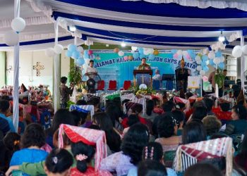 Wali Kota Pematangsiantar Wesly Silalahi, SH, MKn Hadiri Perayaan HUT ke - 67 GKPS Efrata Resort Siantar II.