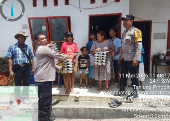 Bhabibkamitbmas Polsek Siantar Martoba Monitoring Distribusi MBG di Panti Asuhan LKS Thabita Care.