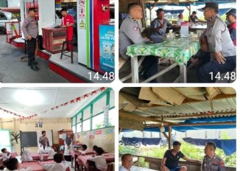 Sat Binmas Polres Pematangsiantar Sambang Kamtibmas Ciptakan Situasi Yang Aman.