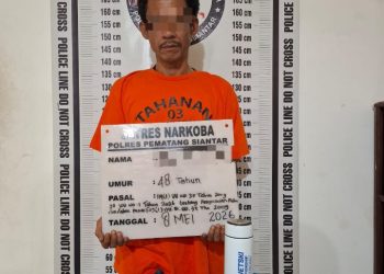Polres Pematangsiantar Berhasil Amankan Pemilik Sabu 4,88 Gram di Jalan Ring Road.