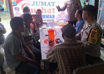 Melalui Jumat Curhat Kamtibmas, Bhabinkamtibmas Polsek Siantar Marihat Himbau Warga Jalan Parapat KM 6,5 Waspada Kebakaran.