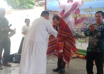 Wakil Ketua DPRD Pematangsiantar Ir. Daud Simanjuntak, MM Hadiri Perayaan Paskah Umat Katolik Rayon Kota St. Johannes Paroki Jalan Bali.