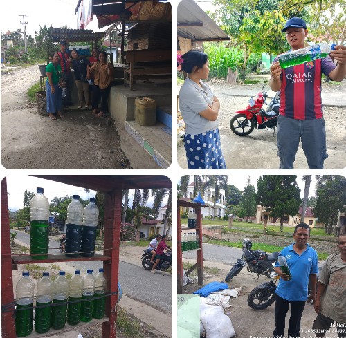 Polsek Silou Kahean Gerak Cepat Turun Lapangan, Monitoring Warung Eceran Pertalite Bantah Isu BBM Oplosan Yang Viral di Medsos.