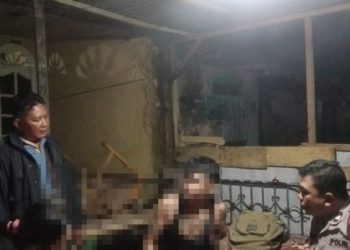 Polsek Sianțar Barat Amankan Terduga Pelaku Pengerusakan di Jalan Bandung.